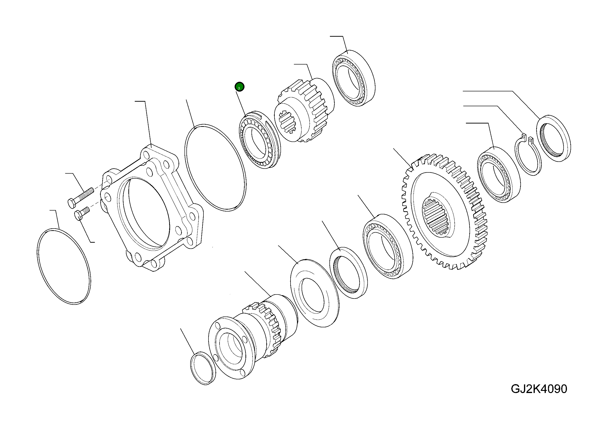 Подшипник 42T-23-H0P53 Komatsu