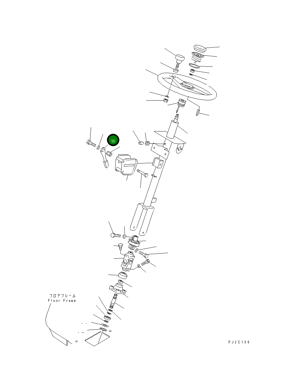 Рычаг 421-40-12361 Komatsu