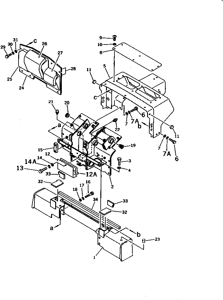 Крышка 120-43-34652 Komatsu