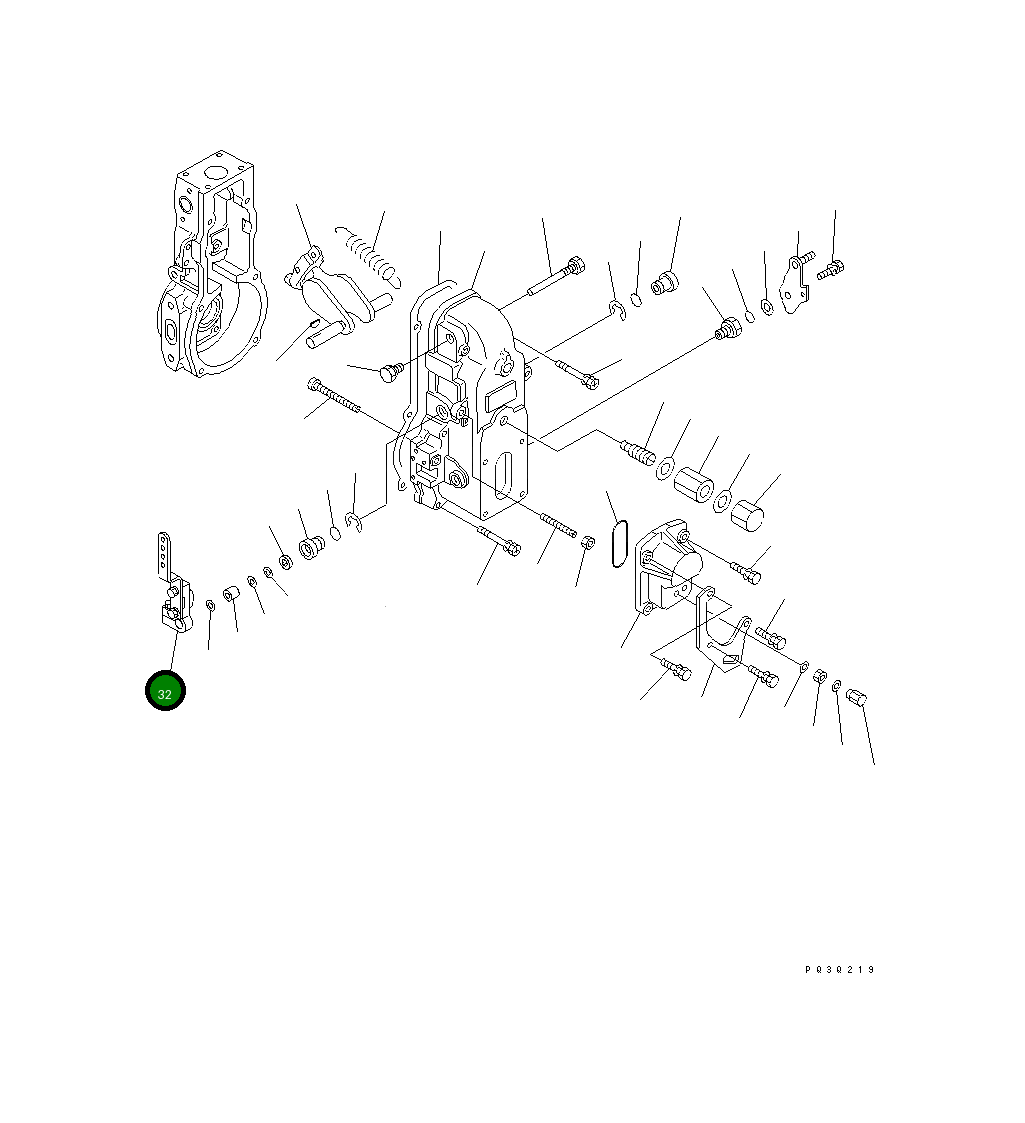 Рычаг DK154343-5620 Komatsu