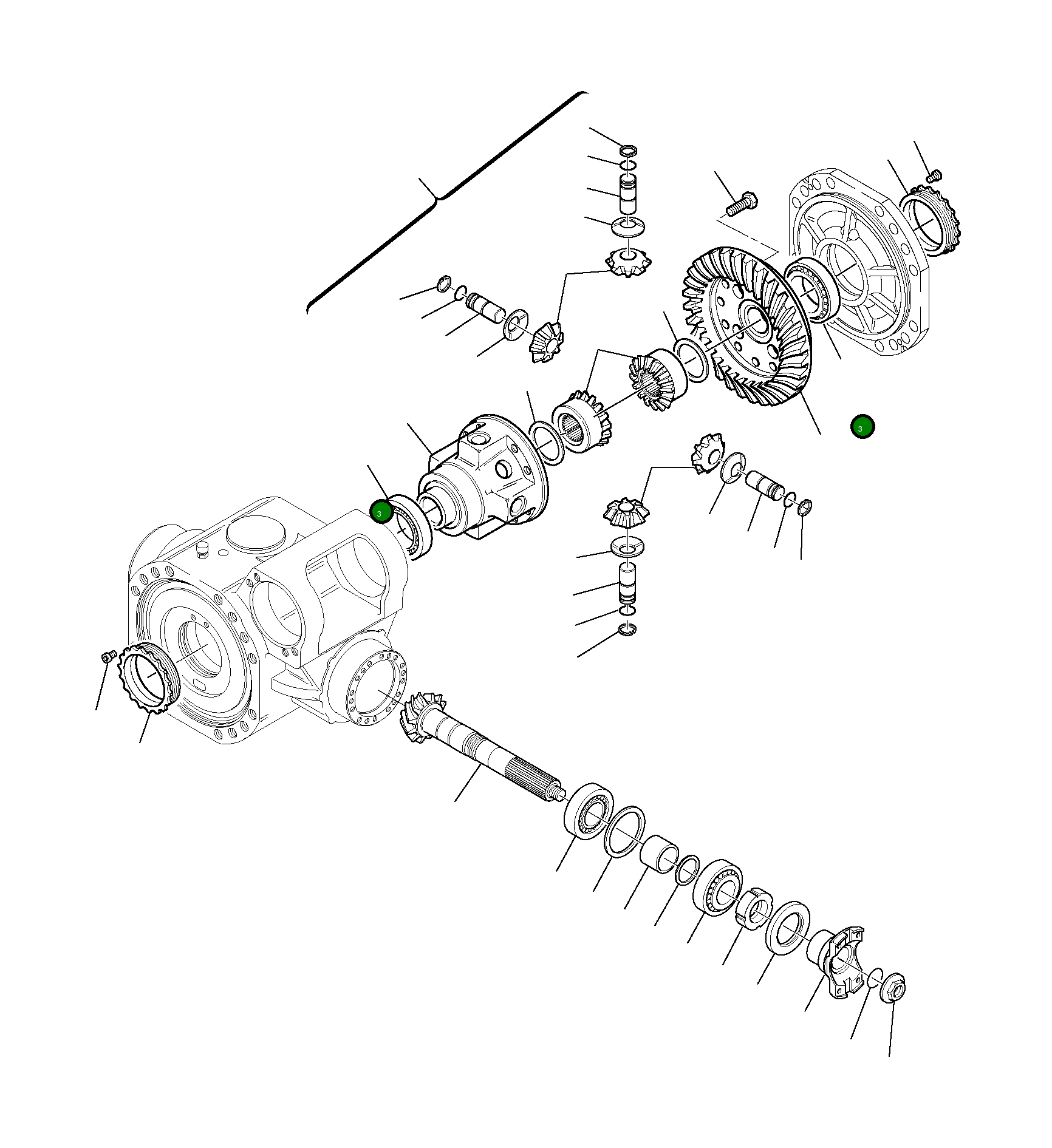 Подшипник HU0509039  Komatsu