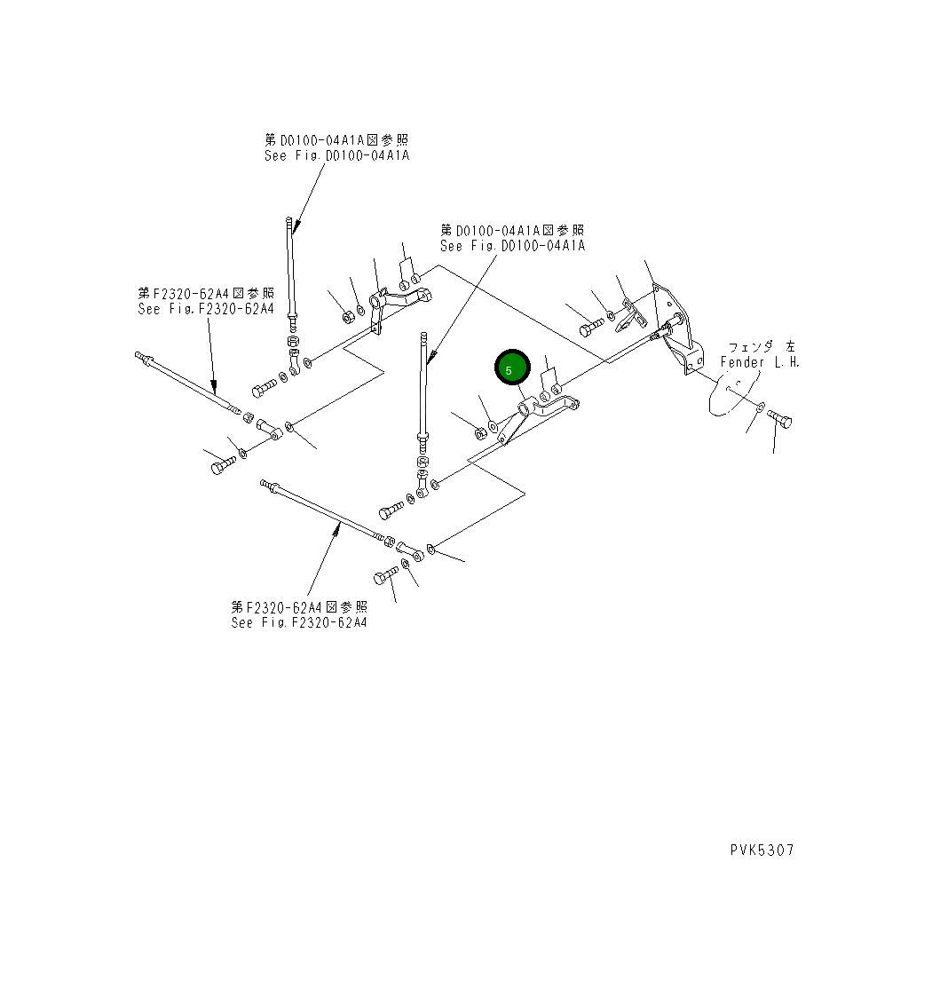 Рычаг 104-43-48180 Komatsu