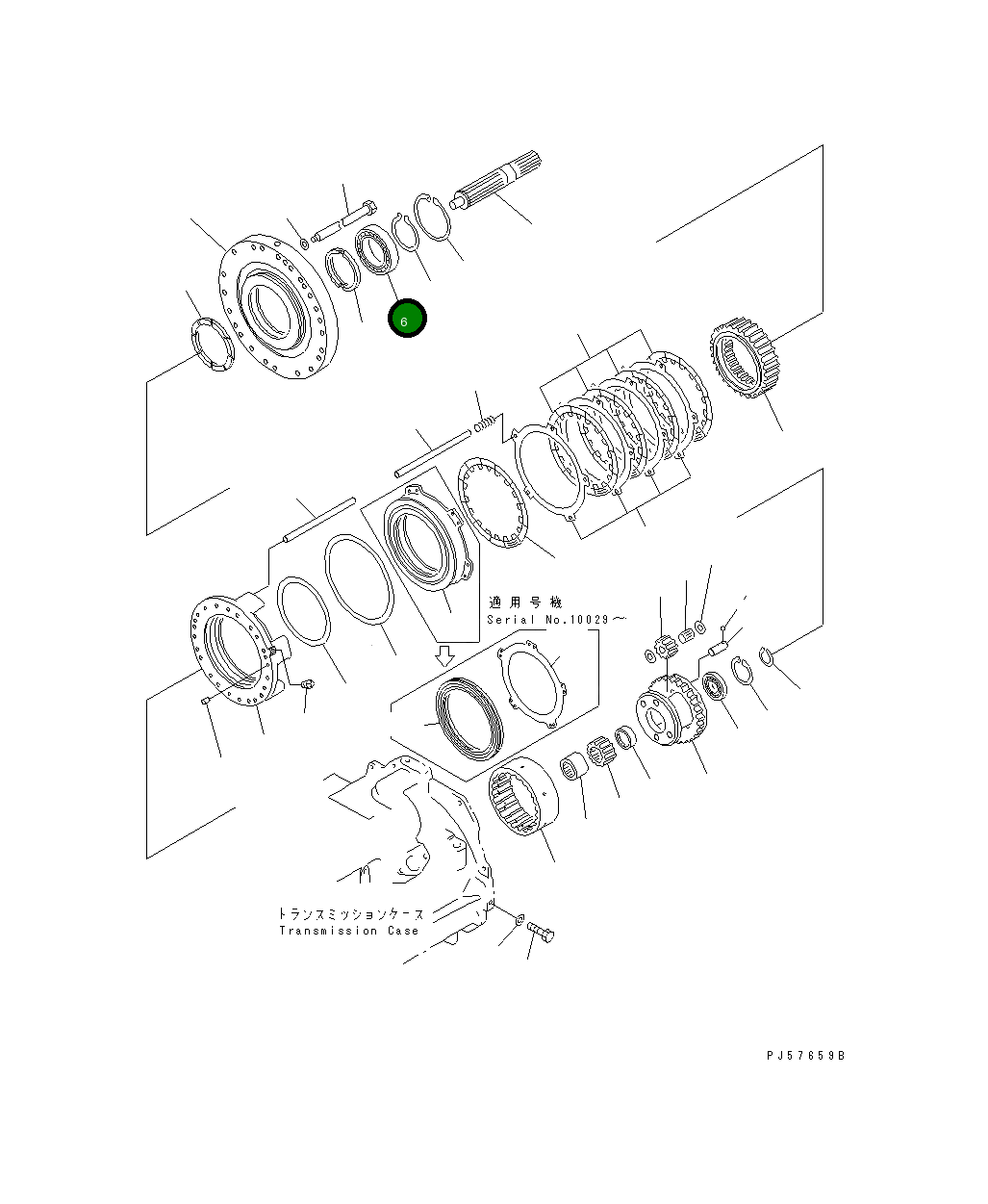 Подшипник 06000-06918 Komatsu