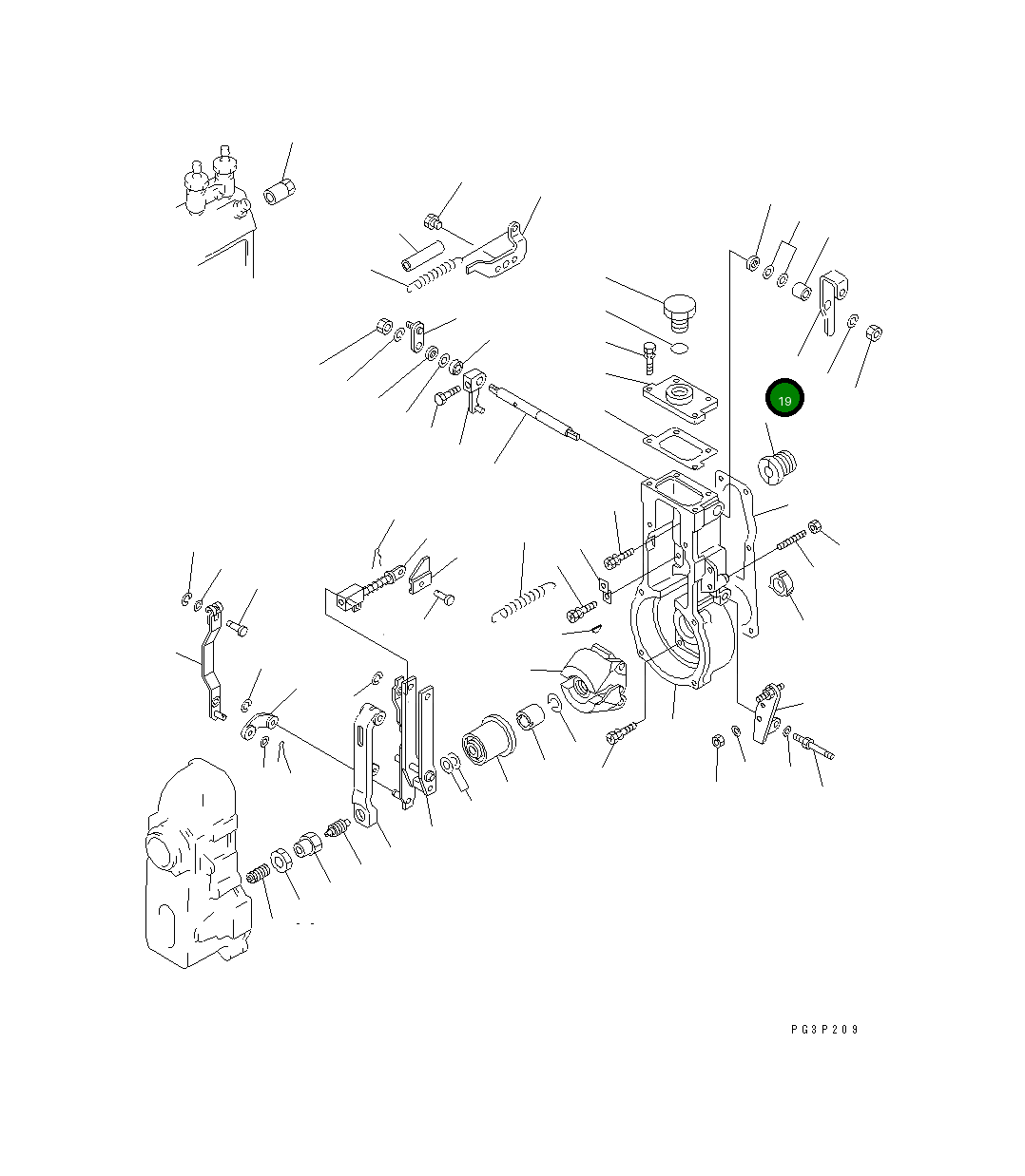 Рычаг DK154365-8700 Komatsu