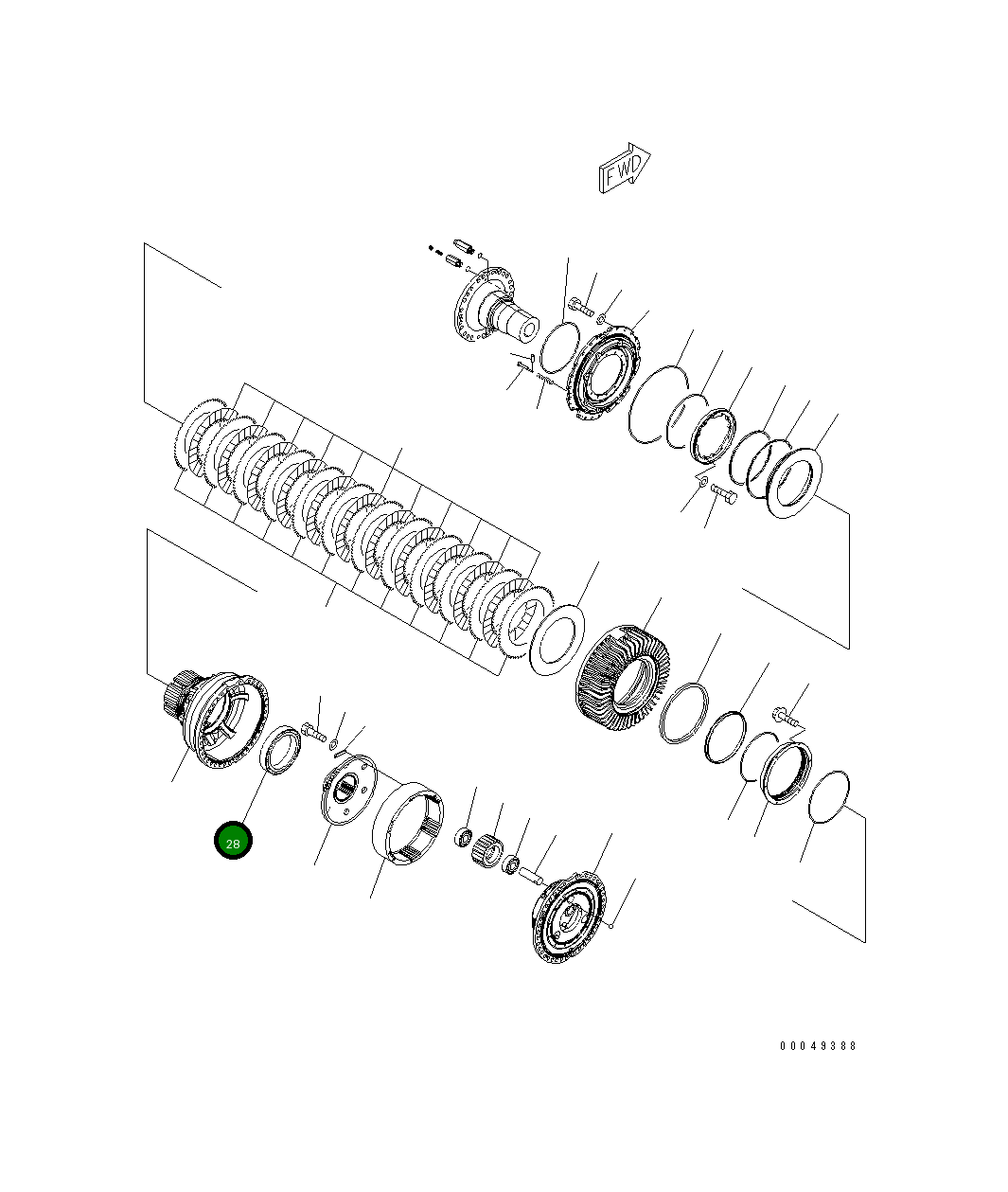 Подшипник 426-22-32840 Komatsu