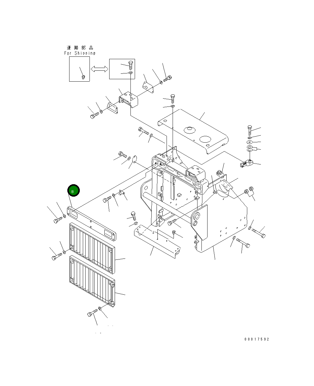 Пластина 154-54-47150 Komatsu
