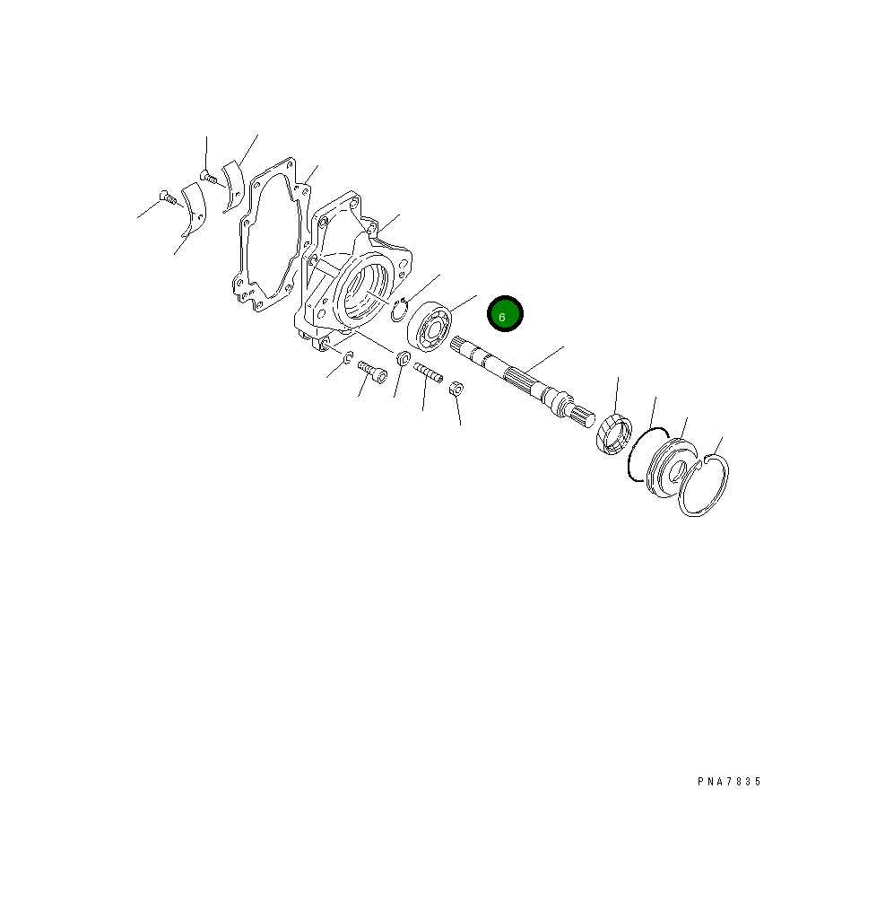 Подшипник FU6305 Komatsu