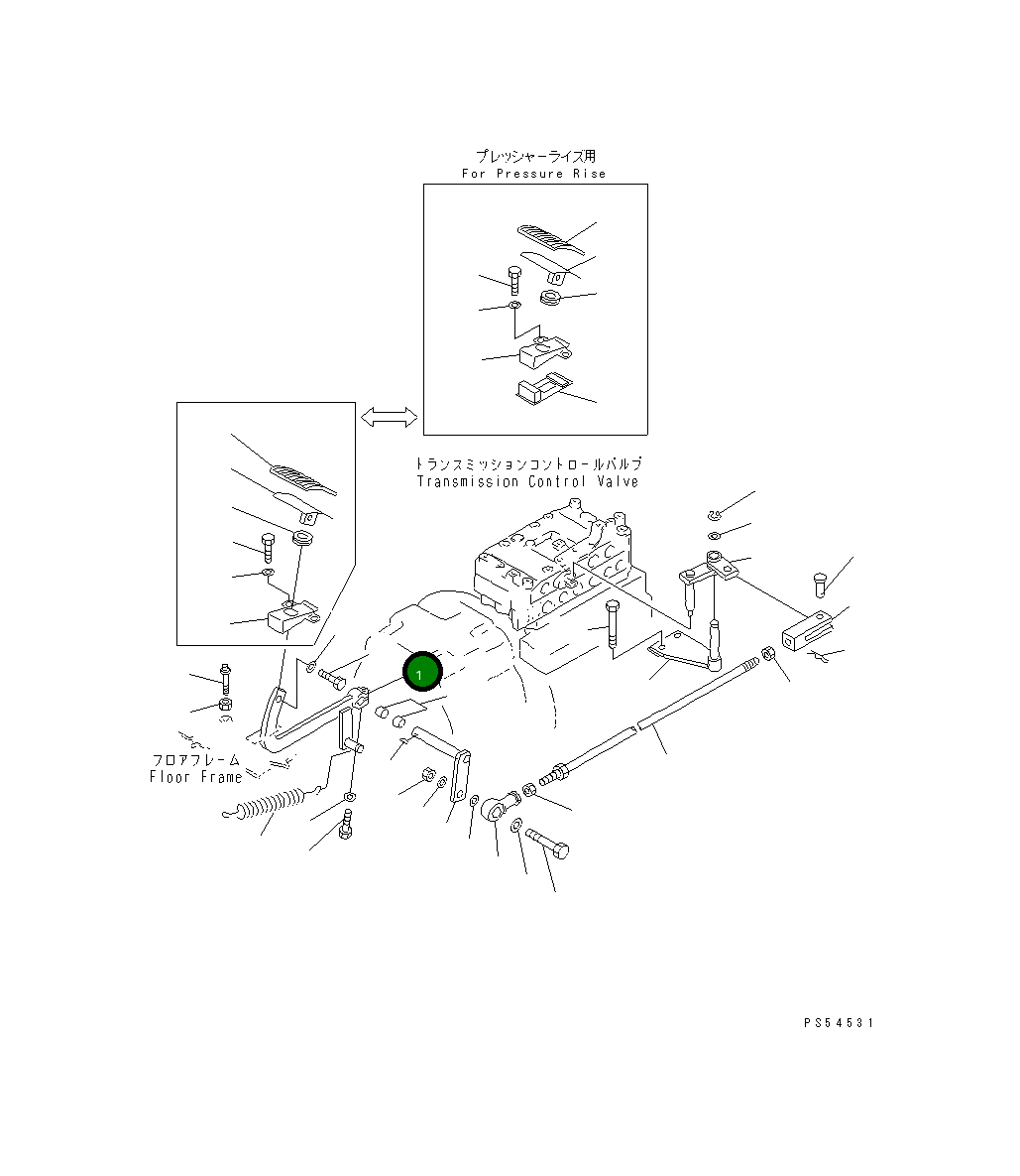 Рычаг 235-45-12120 Komatsu