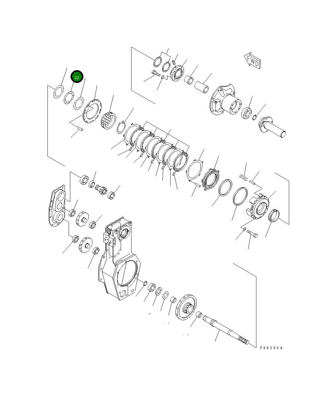 Подшипник 12G-X56-1490 Komatsu