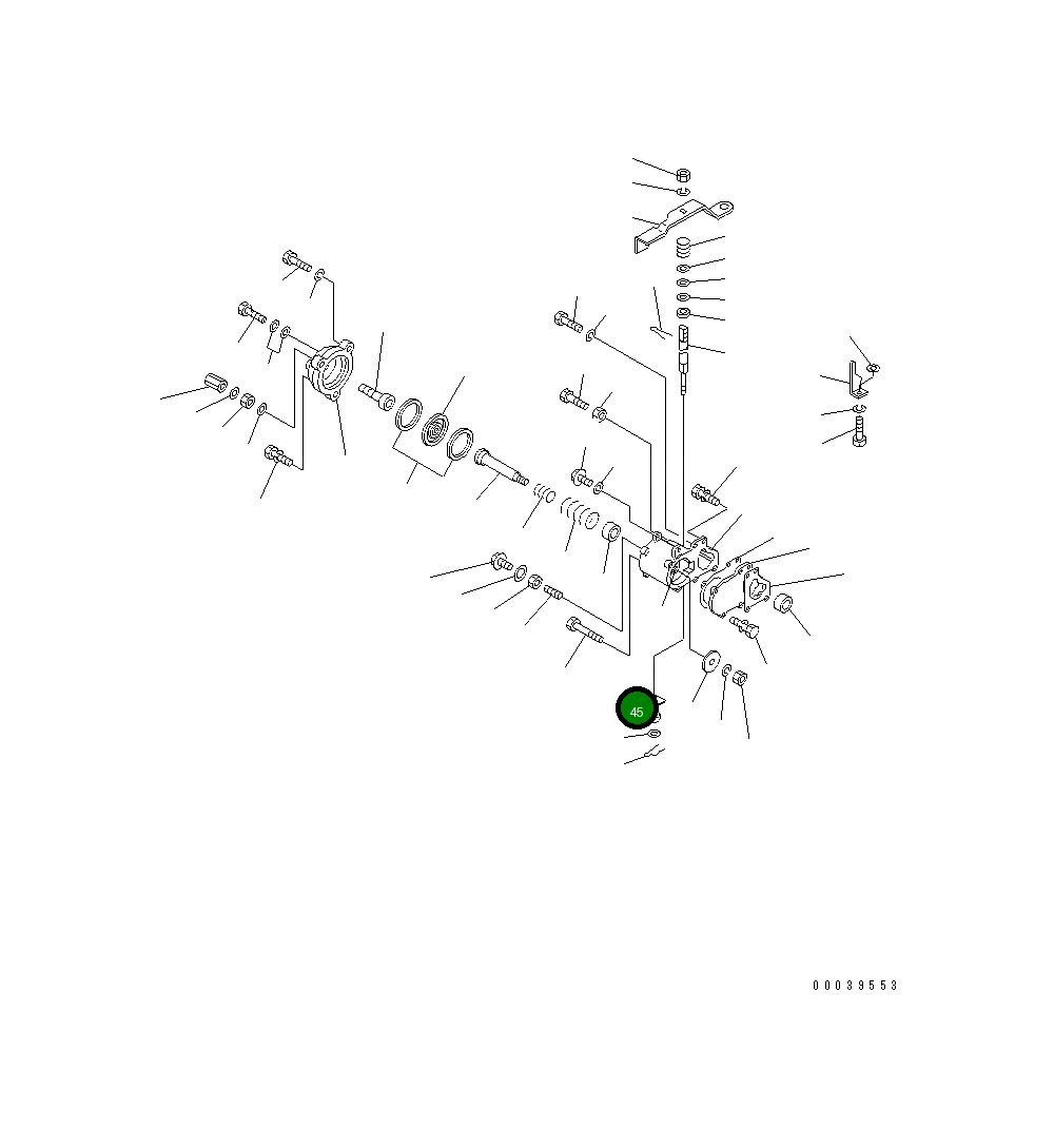 Рычаг DK154406-7500 Komatsu