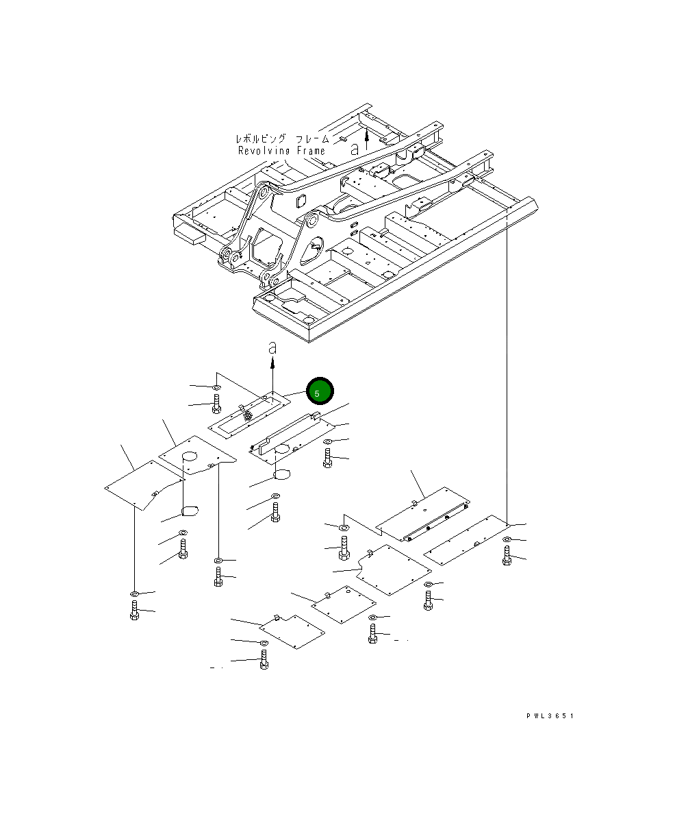 Крышка KV-B240-4130 Komatsu