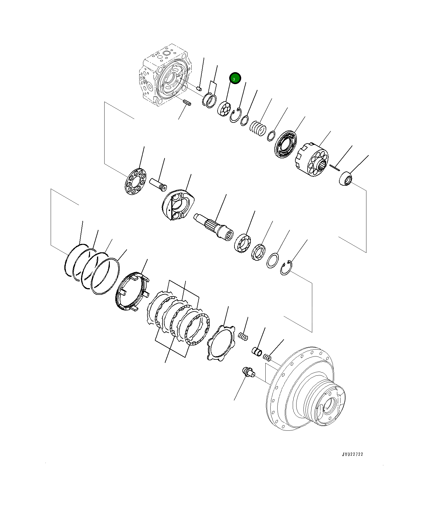 Подшипник 7087L12140 Komatsu