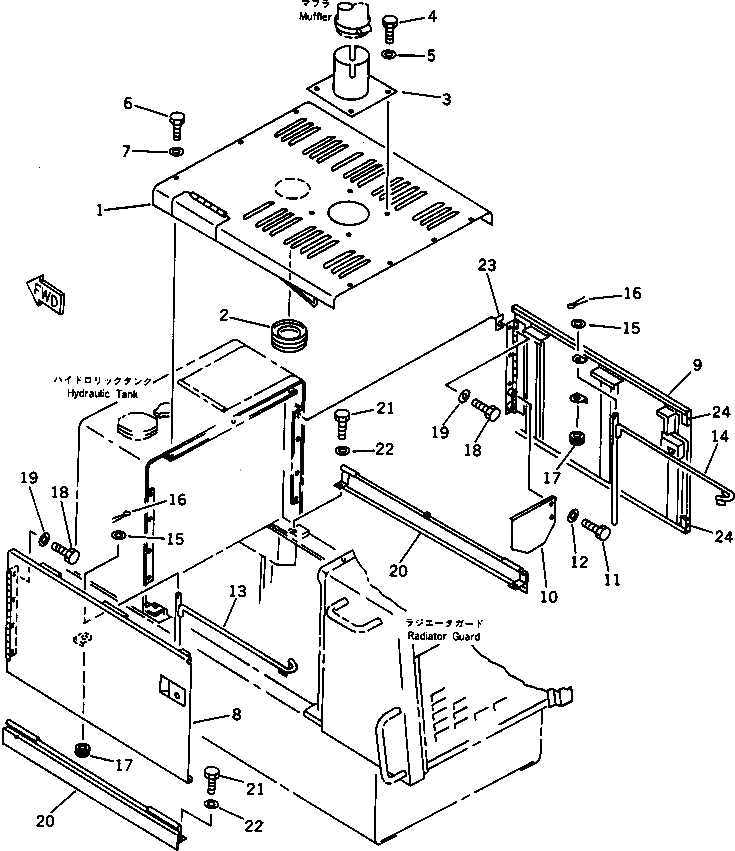 Крышка 418-54-11890 Komatsu