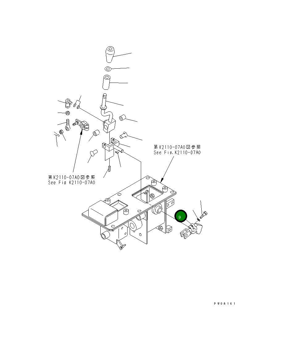 Рычаг 12G-43-51291 Komatsu