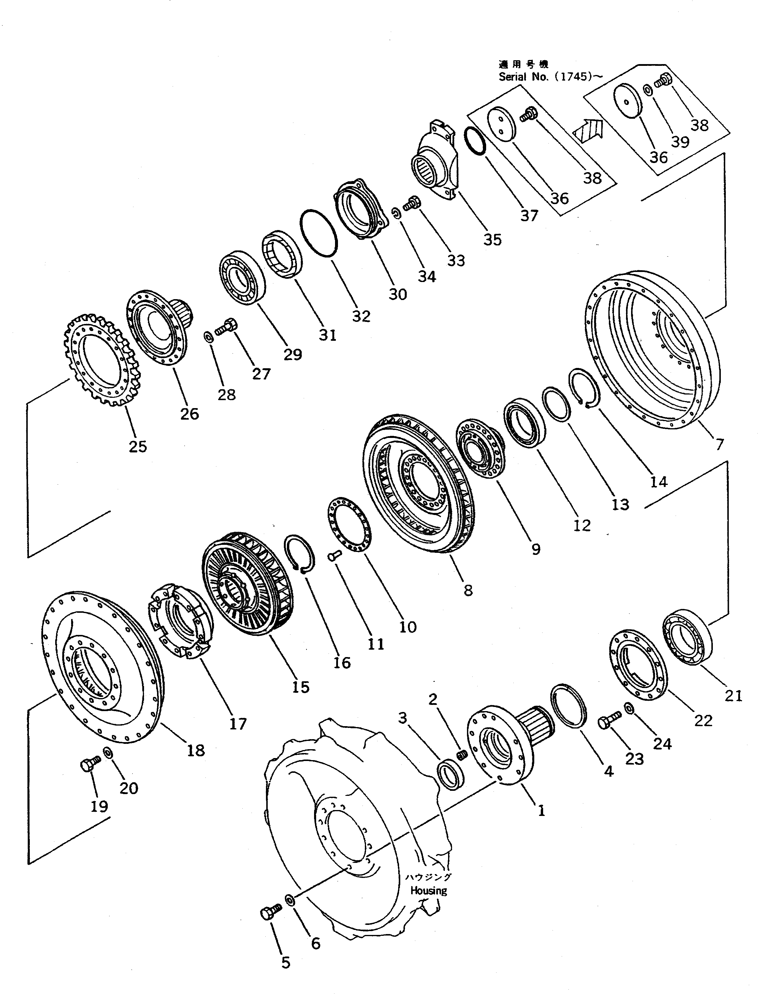 Подшипник 06043-06016 Komatsu
