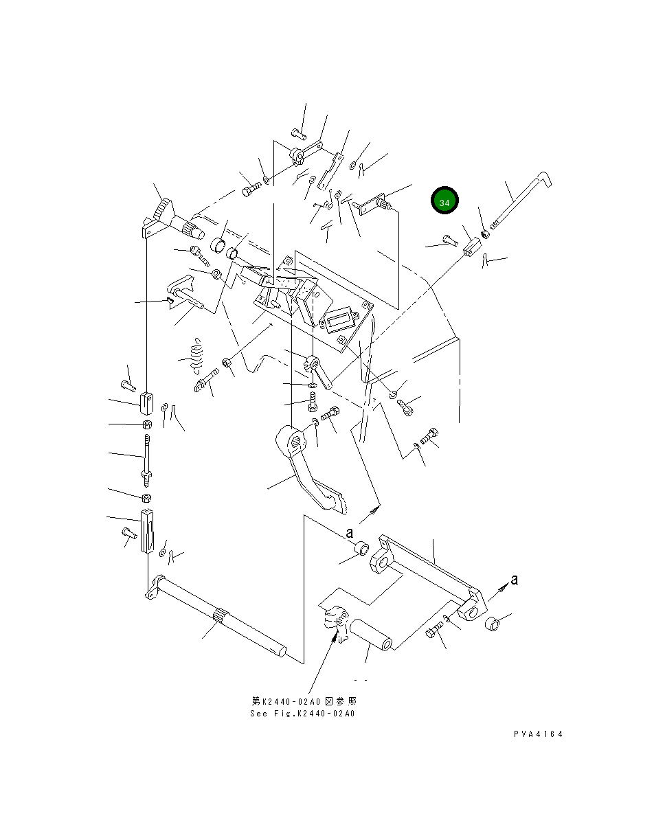 Рычаг 114-43-44240 Komatsu