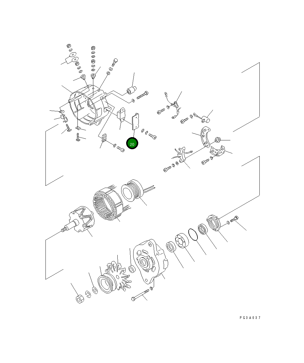 Крышка SD3221-23220X0 Komatsu