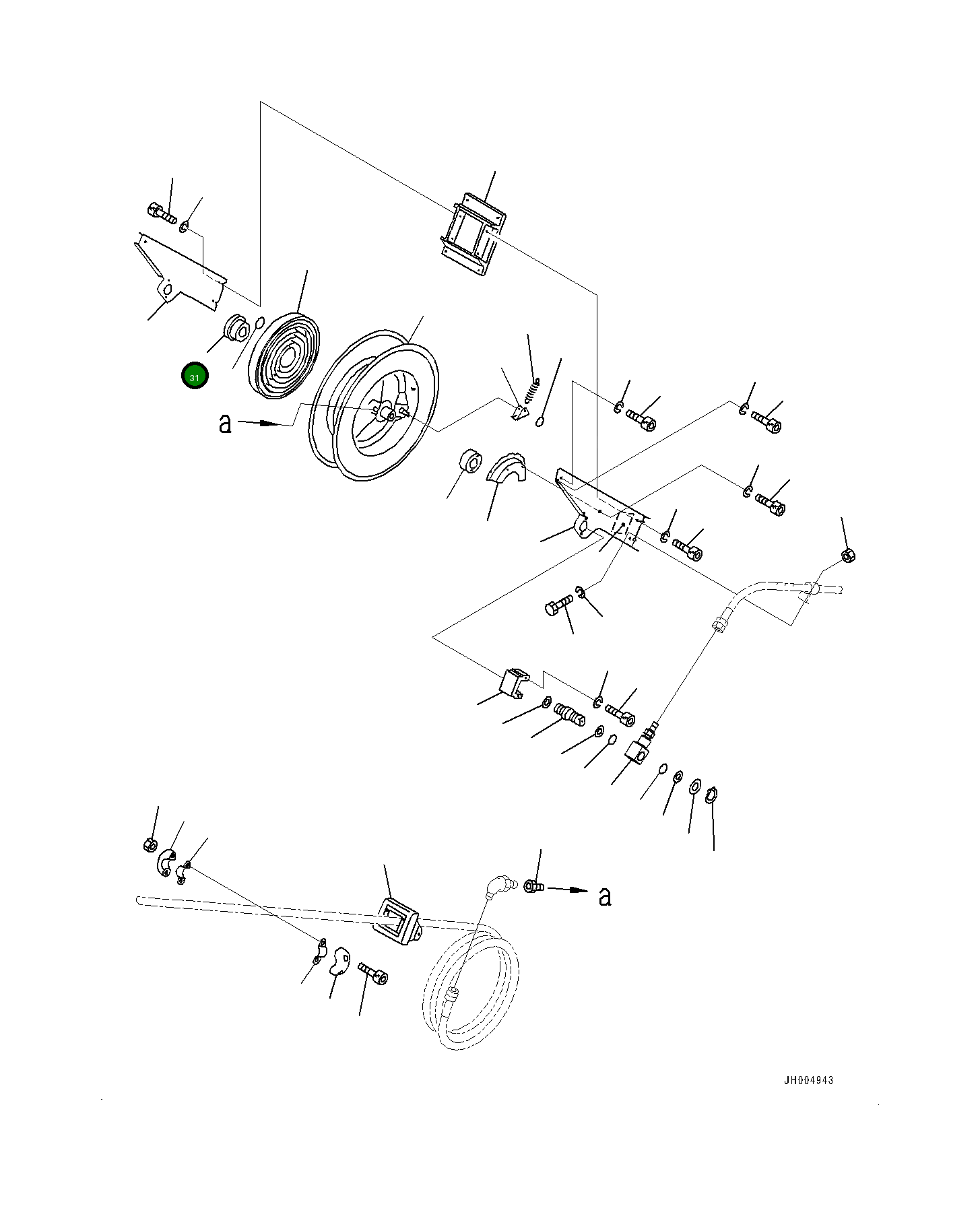 Подшипник YU708671-4 Komatsu