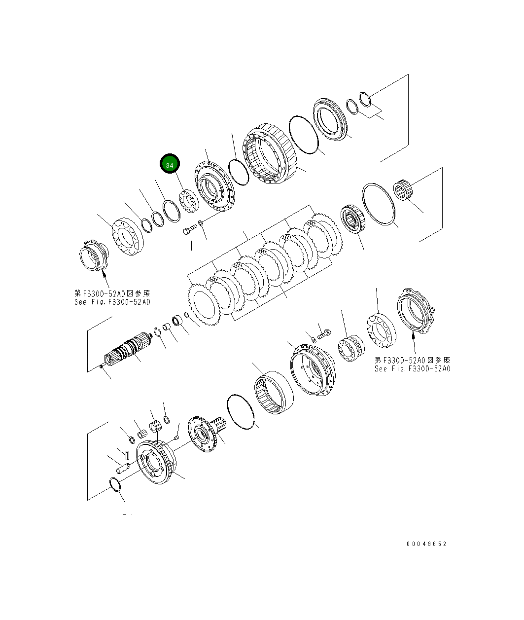 Подшипник 56D-15-19291 Komatsu