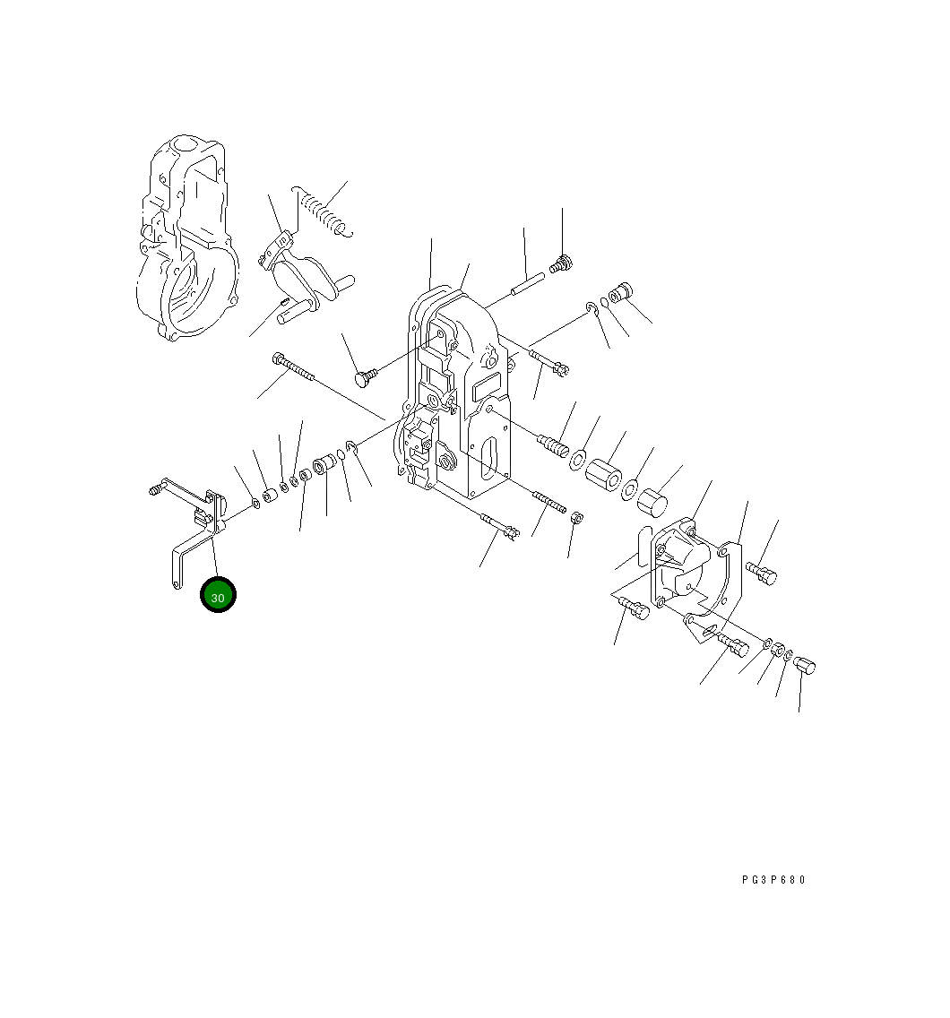 Рычаг DK154342-5020 Komatsu