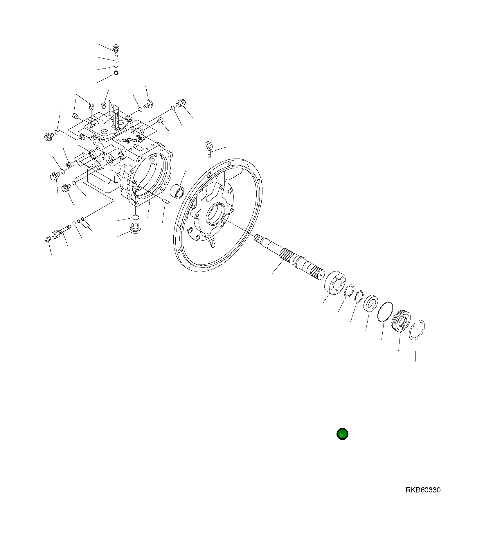 Подшипник  708-1W-22140  Komatsu