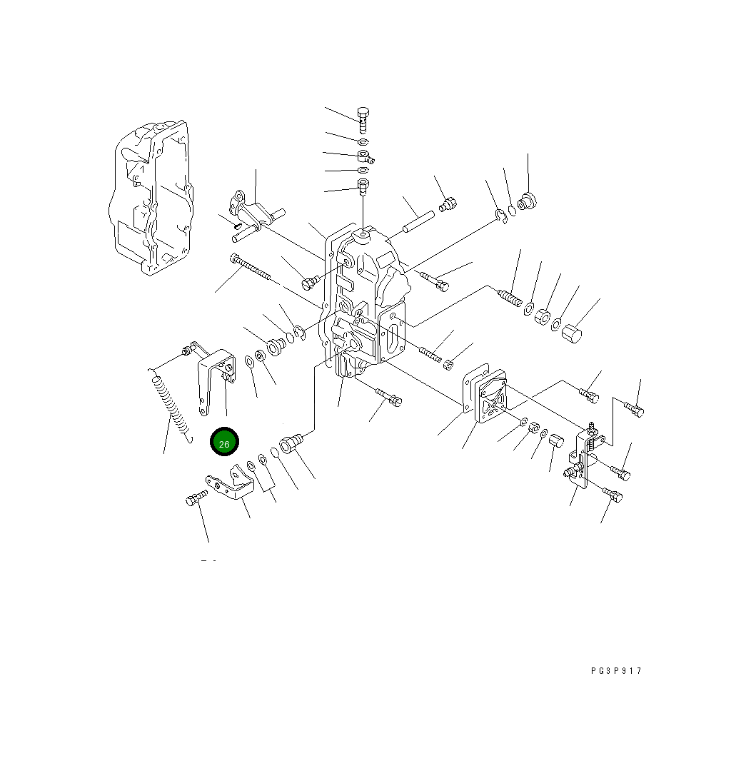 Рычаг DK154395-6320 Komatsu