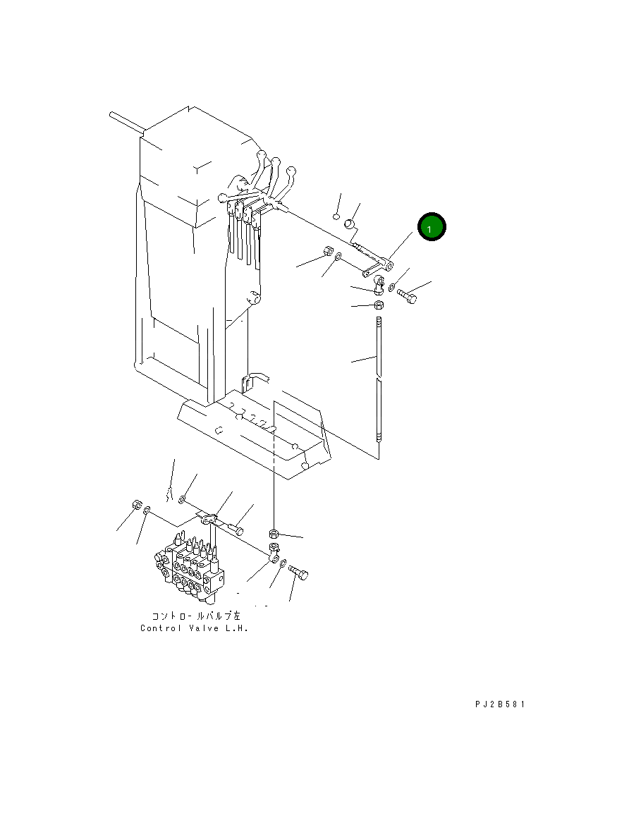 Рычаг 23B-43-13230 Komatsu