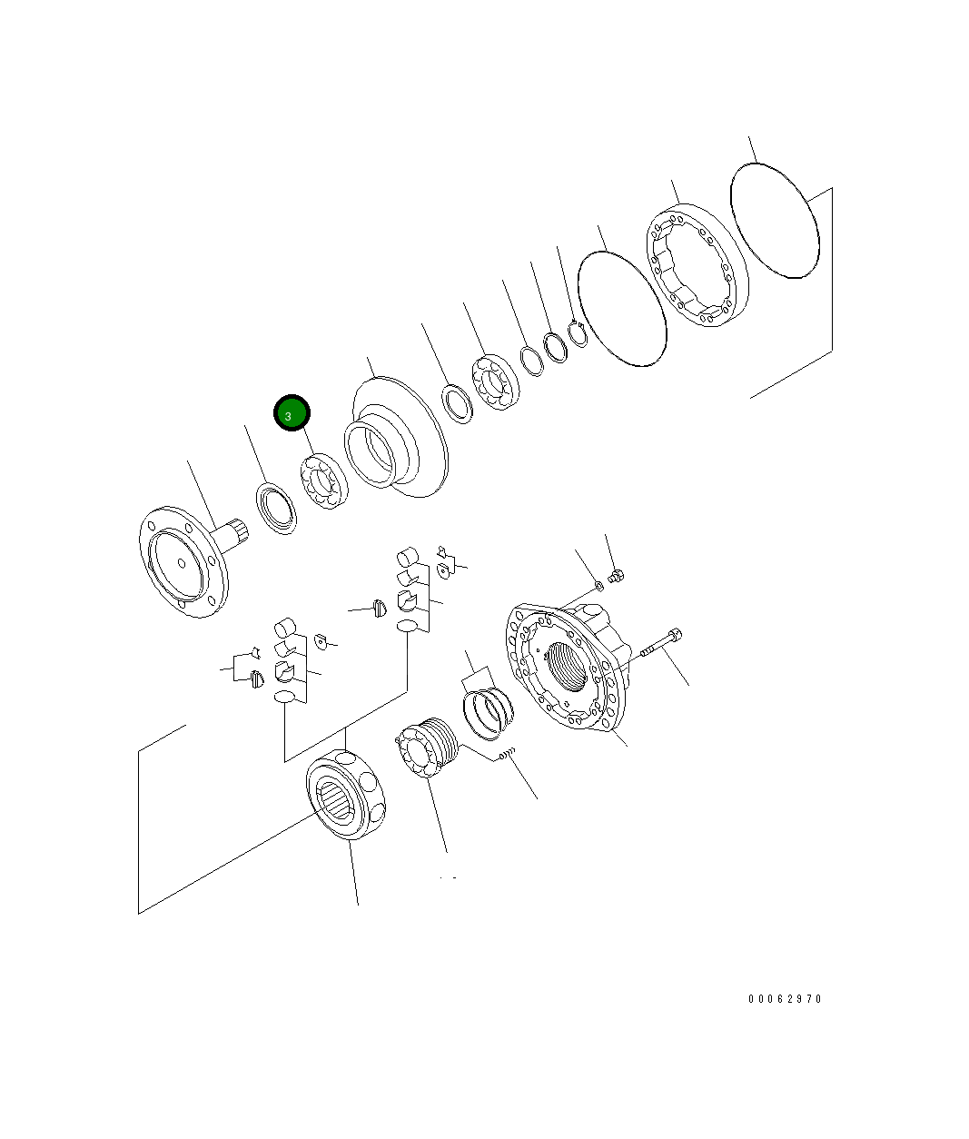 Подшипник PM002339883B Komatsu