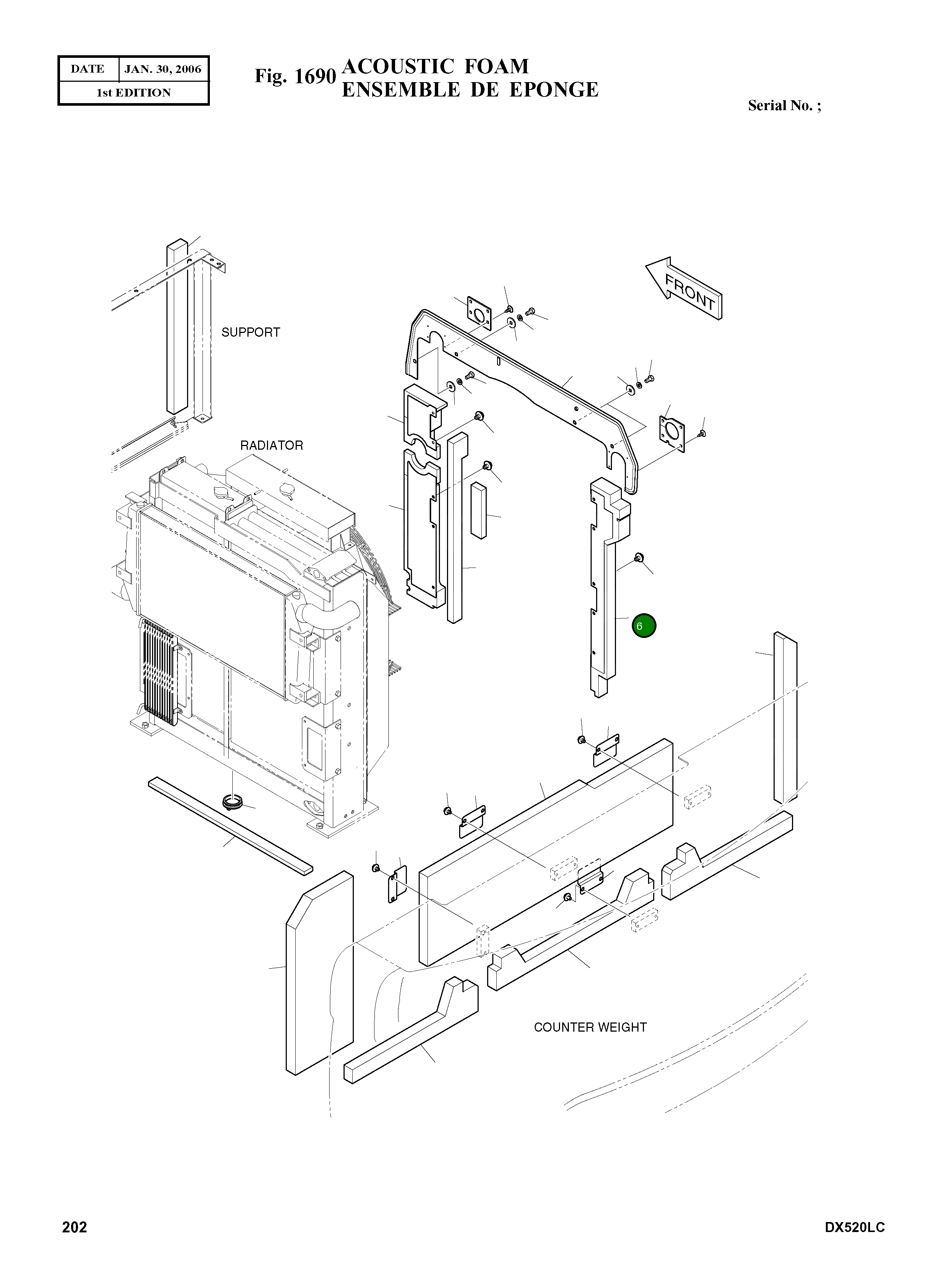 Крышка K1002673A Komatsu