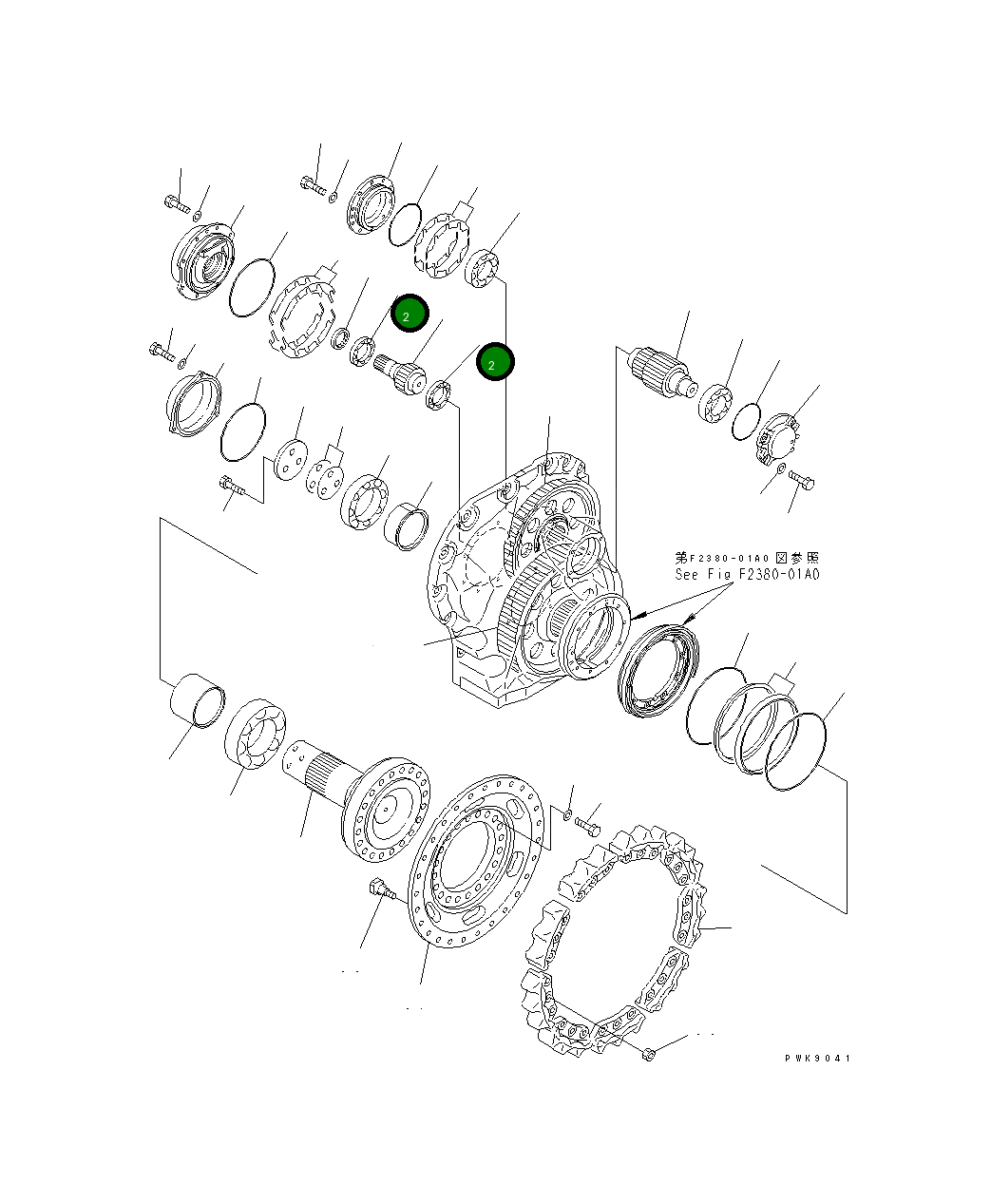 Подшипник 06300-32015 Komatsu