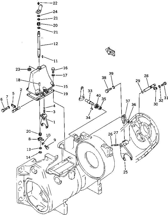 Рычаг 130-961-2540 Komatsu