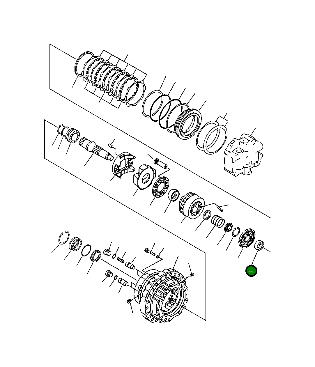Подшипник 708-8K-12130 Komatsu