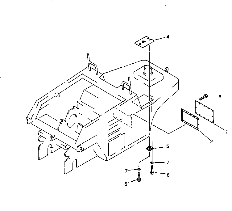 Крышка 257-10-33910 Komatsu