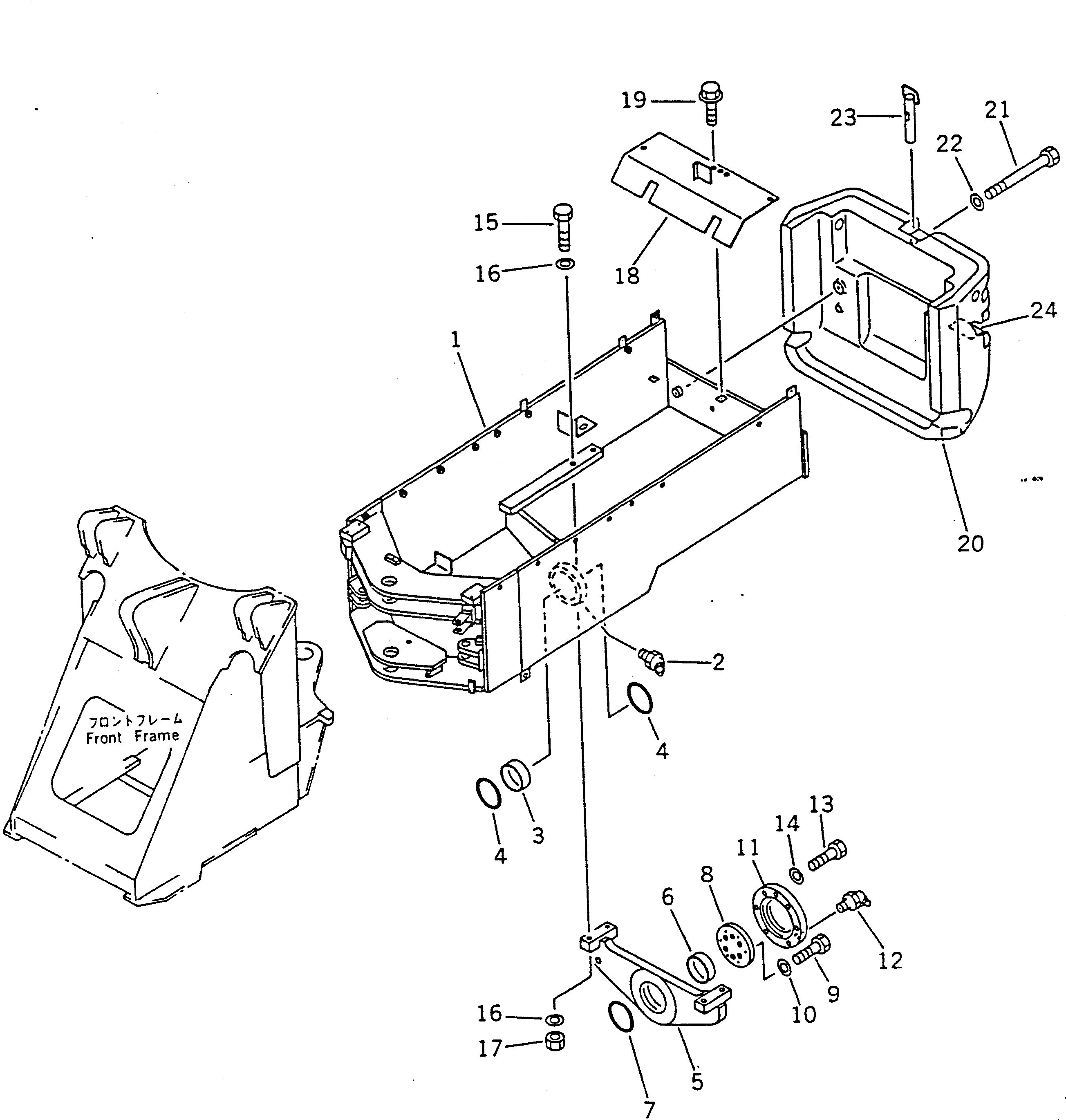 Крышка 42A-46-14110  Komatsu