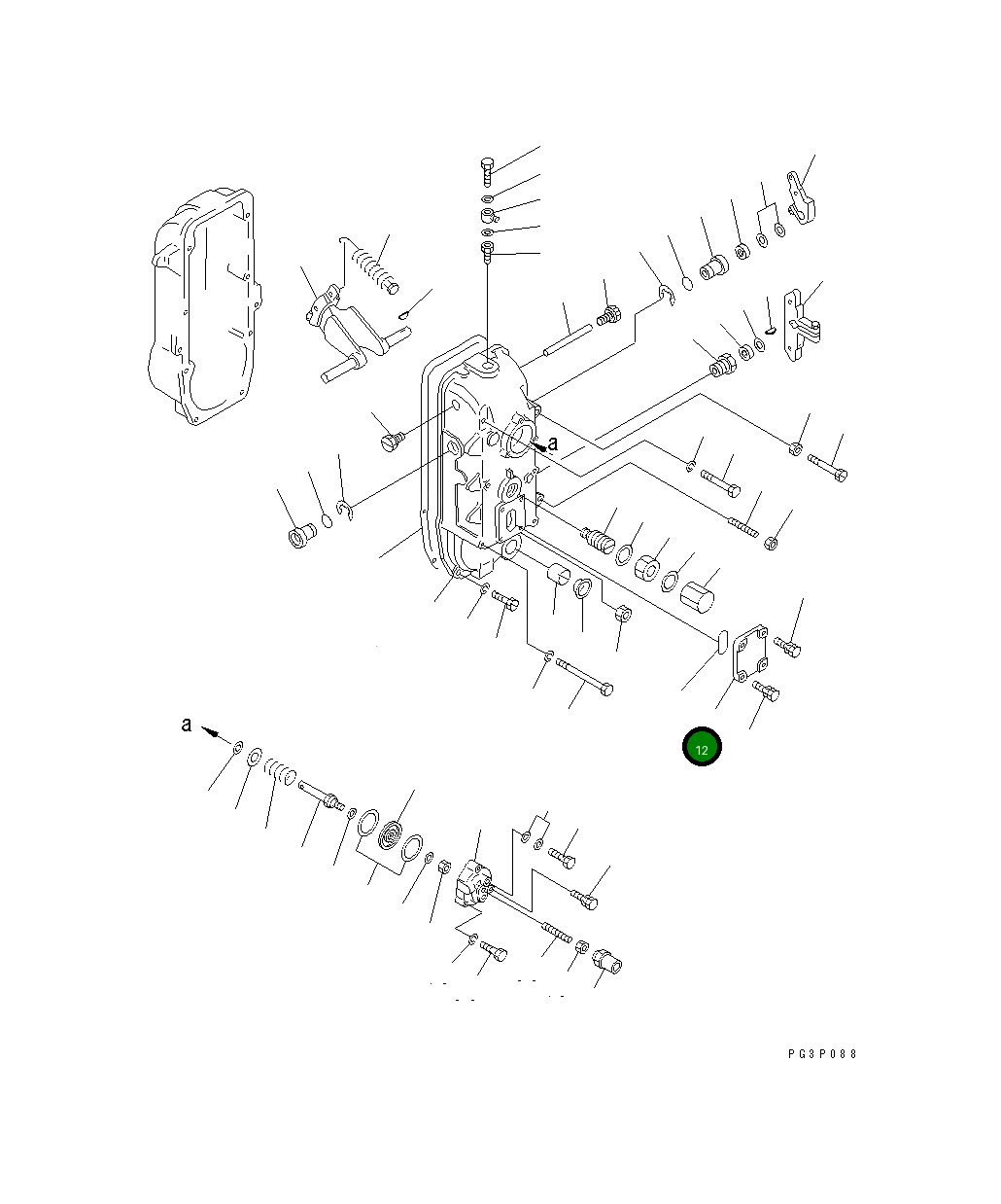 Крышка DK154060-4200 Komatsu