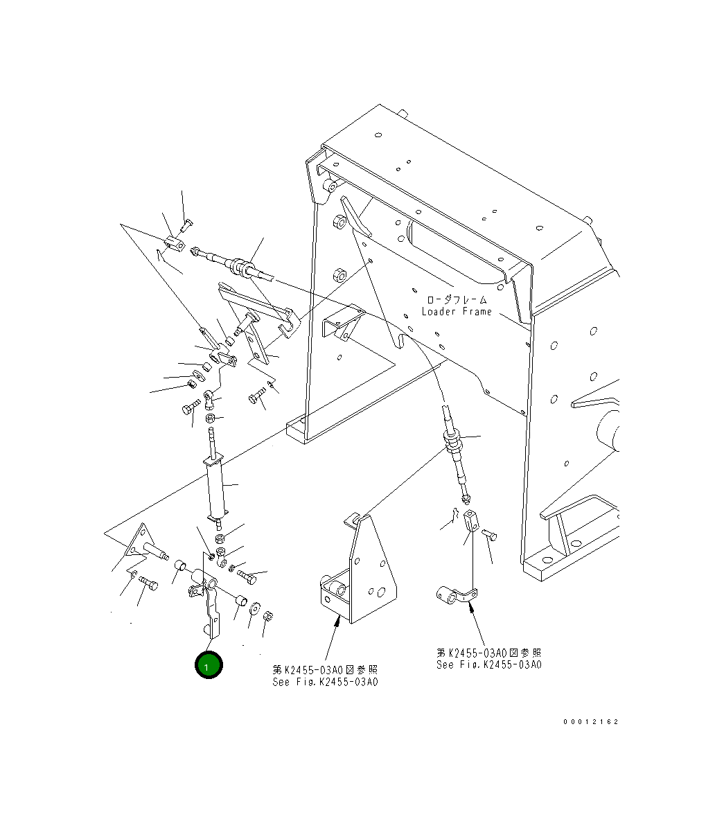 Рычаг 104-43-54661 Komatsu