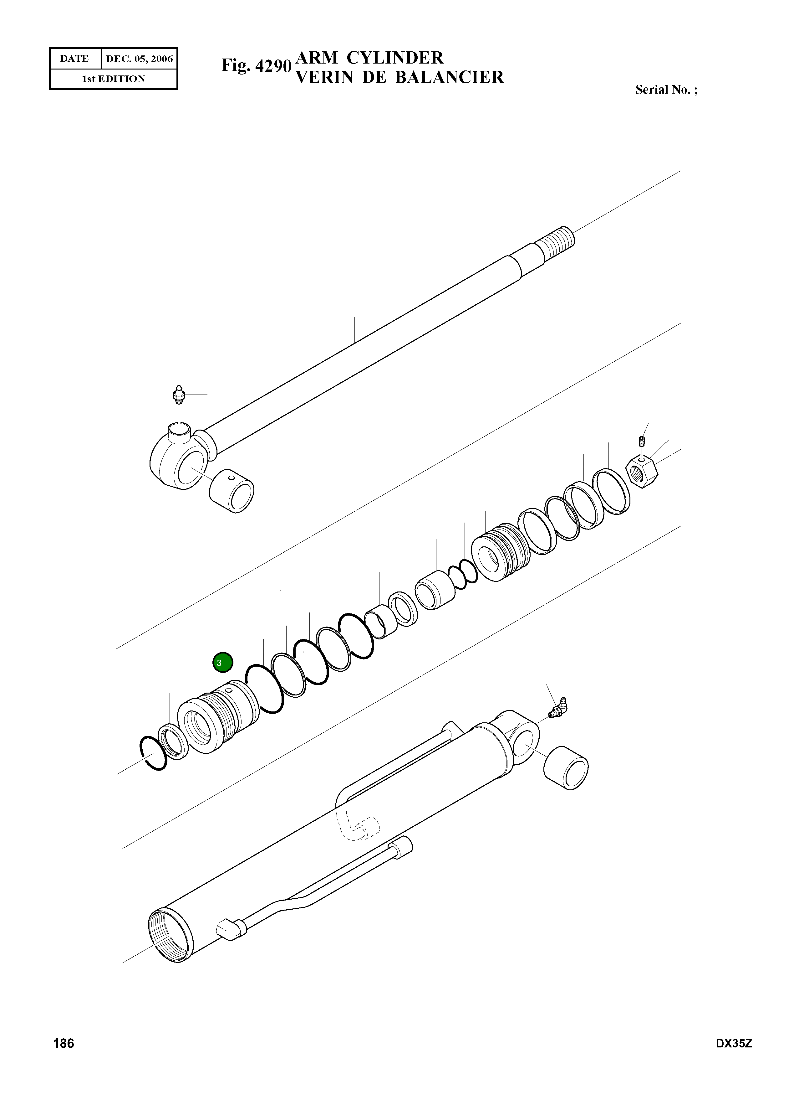 Крышка, ROD K9004938 Komatsu