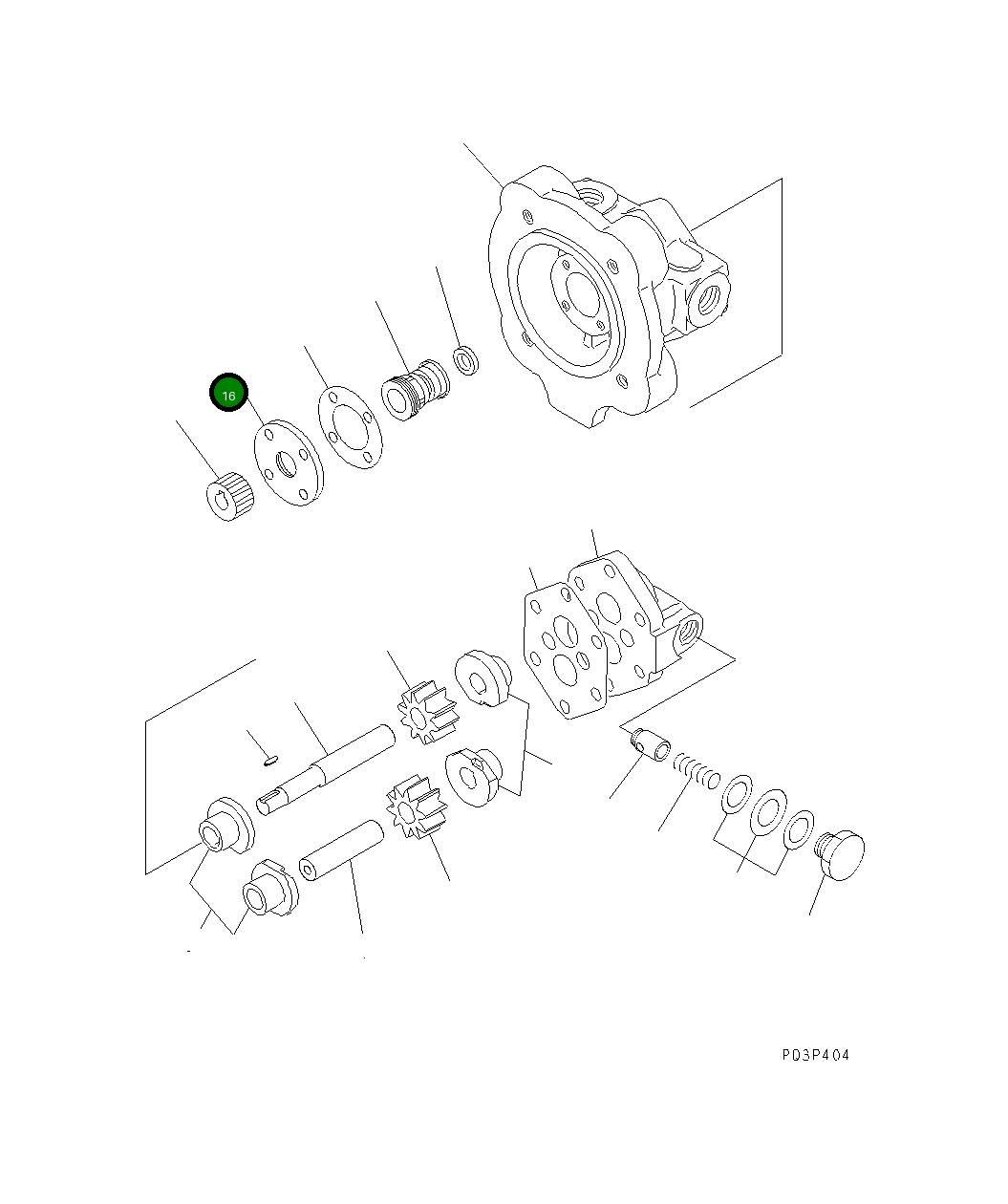 Крышка EB15GP-016 Komatsu