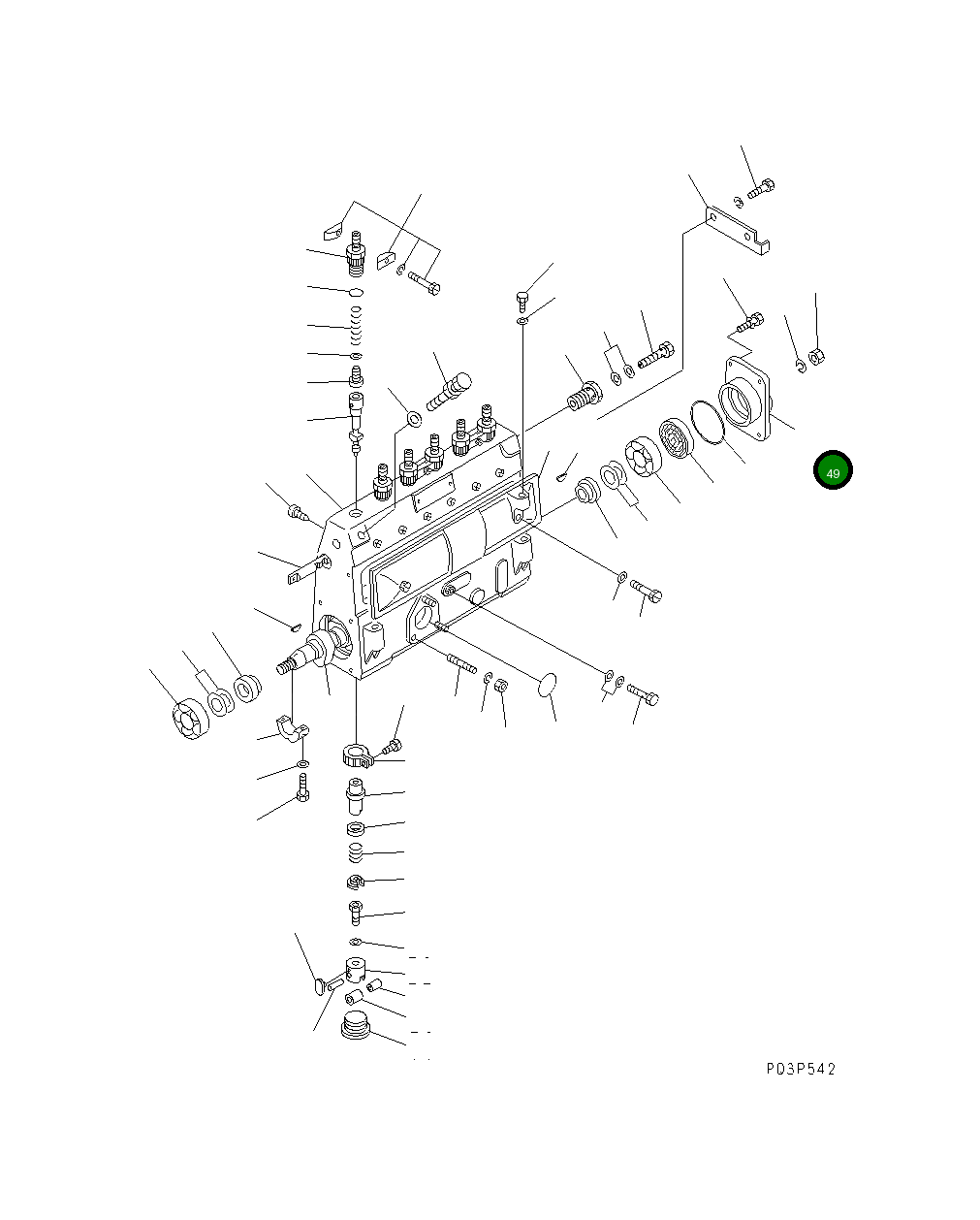 Крышка DK131316-2000 Komatsu