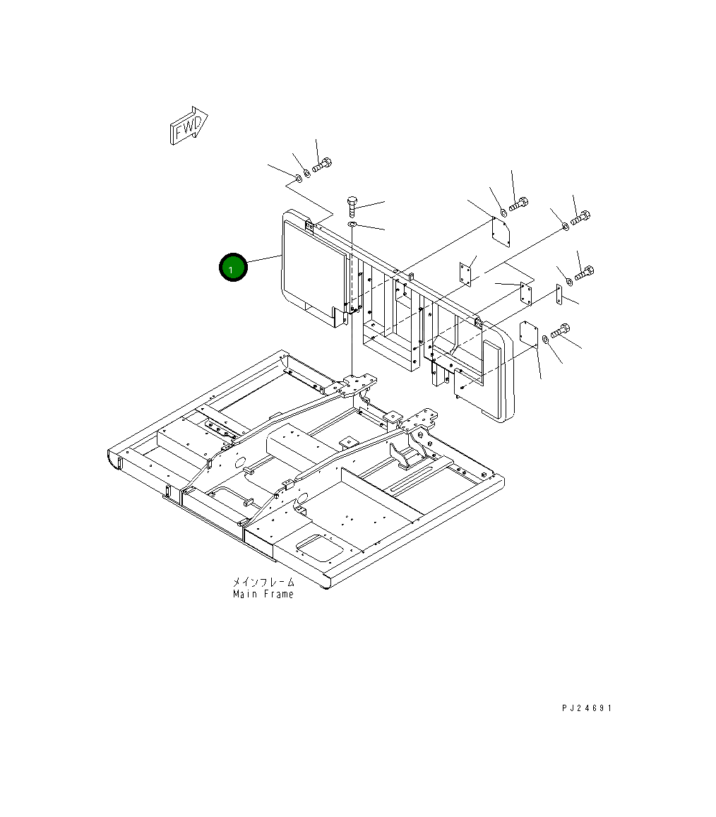 Крышка 8242-54-2112  Komatsu