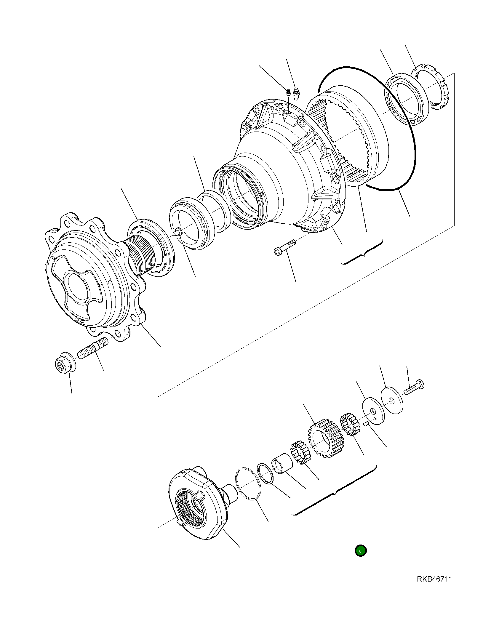 Подшипник CA0147140 Komatsu