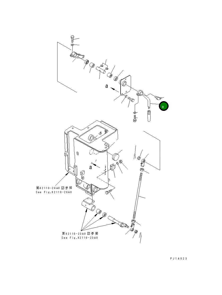Рычаг 176-43-43351 Komatsu