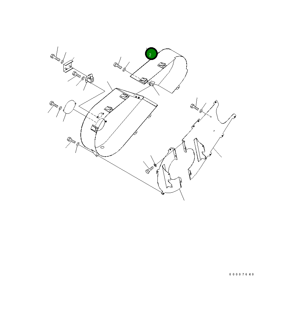 Крышка 8296-54-1440  Komatsu