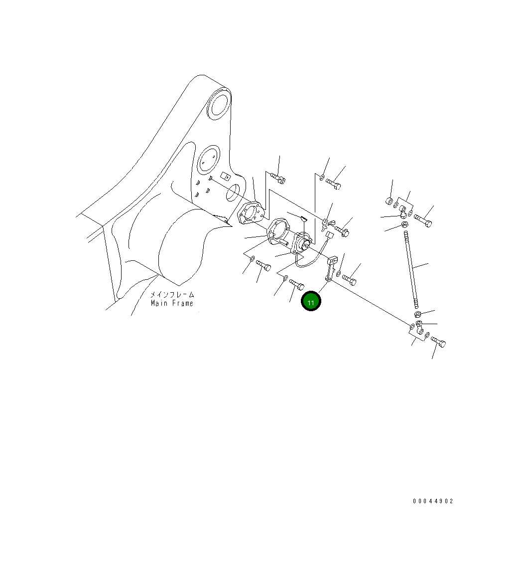 Рычаг 566-43-82310 Komatsu