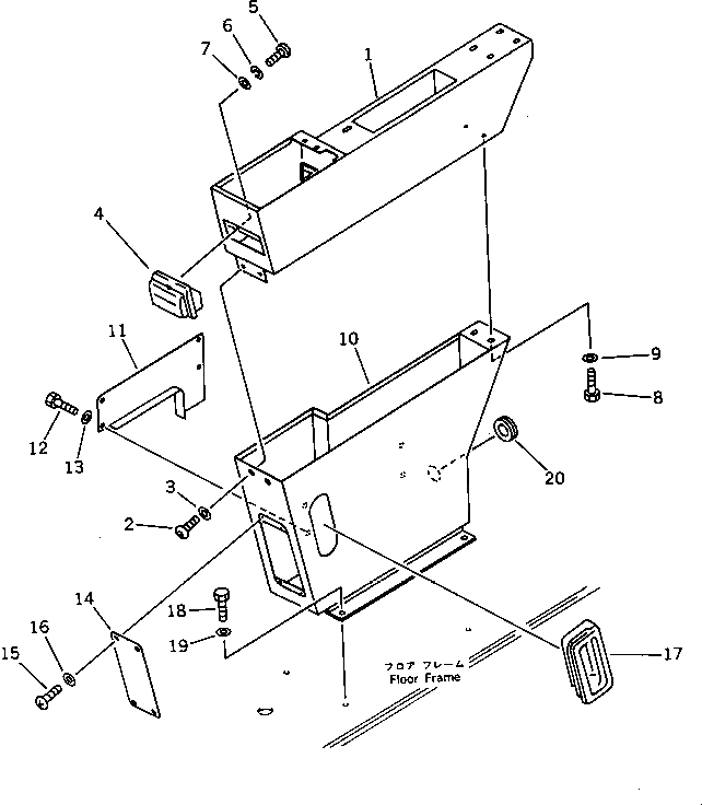 Крышка 205-43-71762 Komatsu