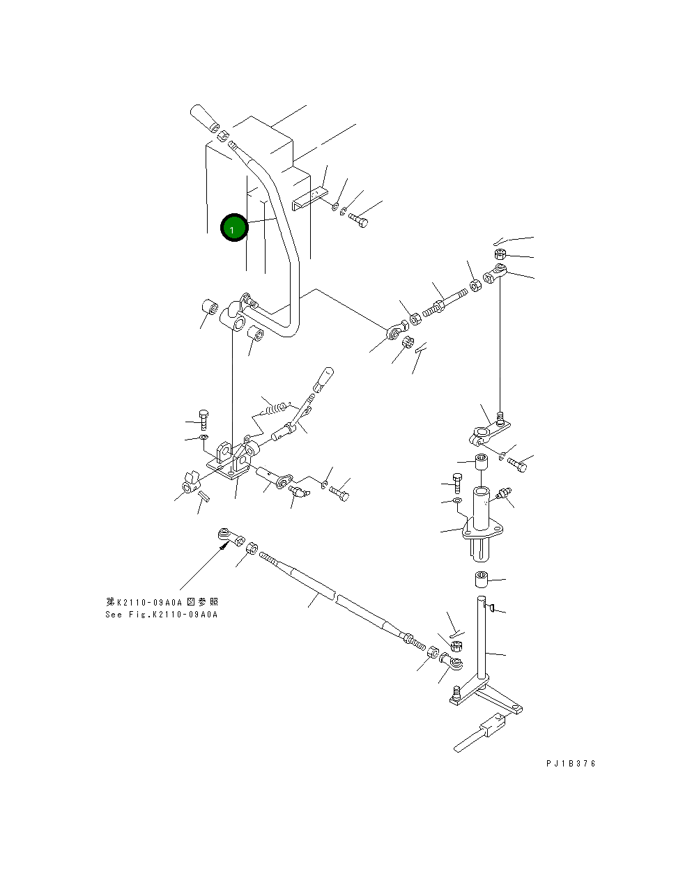 Рычаг 176-76-27821 Komatsu