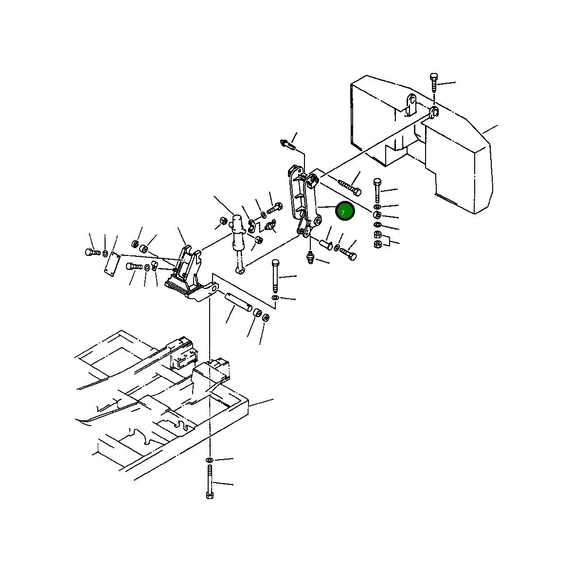 Рычаг 209-46-51640 Komatsu