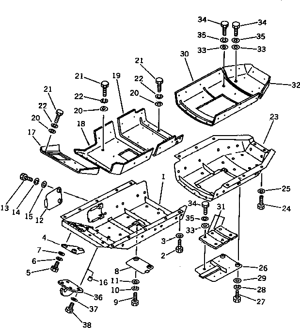 Крышка 144-54-13340 Komatsu