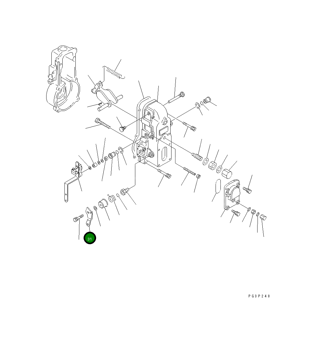 Рычаг DK154365-0500 Komatsu