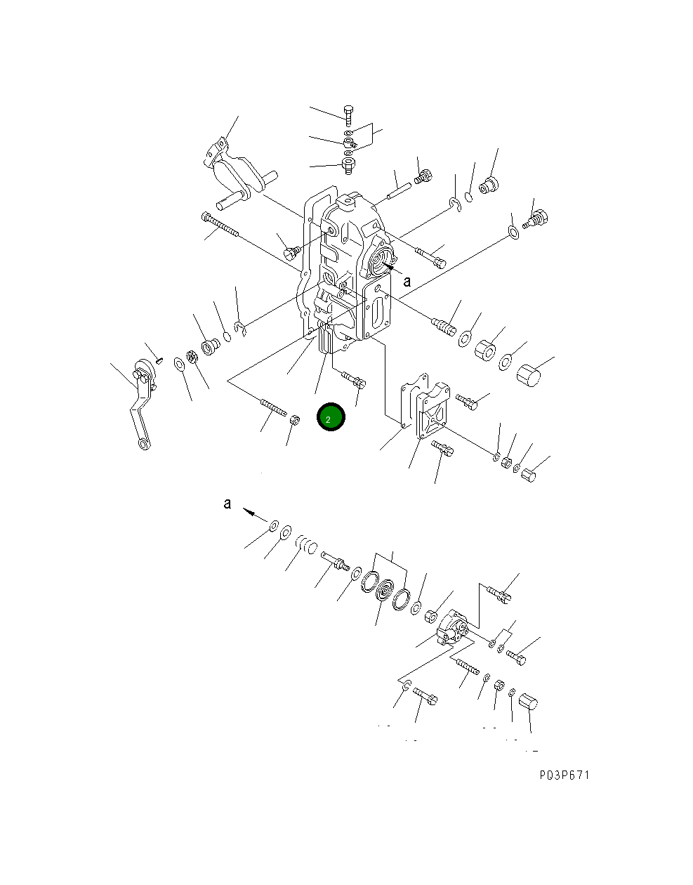 Крышка DK154520-6920 Komatsu